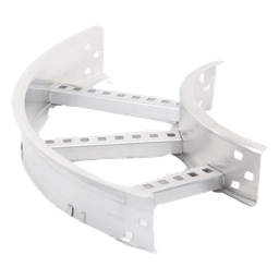 Curva Horizontal de Aluminio de 90° Perfil Z / Peralte 3 1/4" / Ancho 9" / Radio 8" / Incluye Tornillería (CHC90EZ314R8X9AK)