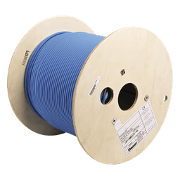 Bobina de Cable Blindado F/UTP de 4 Pares, Cat6A, Soporte de Aplicaciones 10GBase-T, LSZH (Libre de Gases Tóxicos), Color Azul, 305 Metros (1000 Pies)