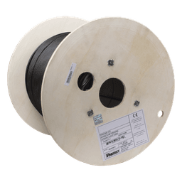 Bobina de Cable UTP de 4 Pares, PanNet, Para Exterior con Gel, Cat6 (23 AWG), Industrial para Climas Extremos, Color Negro, 305 Metros (1000 Pies)