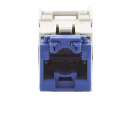Conector Jack RJ45 Estilo TG, Mini-Com, Categoría 6A, de 8 Posiciones y 8 Cables, Color Blanco