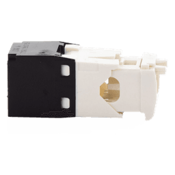 Conector Jack RJ45 Estilo TG, Mini-Com, Categoría 6, de 8 Posiciones y 8 Cables, Color Negro