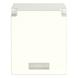 Módulo de Tapa Ciega (Inserto Ciego), Mini-Com, Color Blanco Mate, 1 Pieza