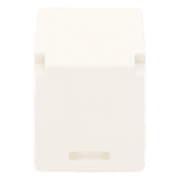 Módulo de Tapa Ciega (Inserto Ciego), Mini-Com, Color Blanco Mate, 1 Pieza