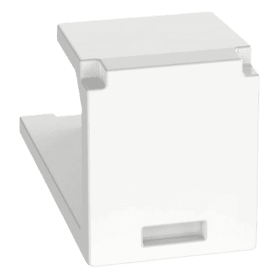 Módulo de Tapa Ciega (Inserto Ciego), Mini-Com, Color Blanco, 1 Pieza