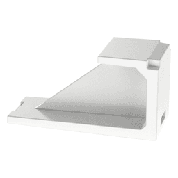 Módulo de Tapa Ciega (Inserto Ciego), Mini-Com, Color Blanco, 1 Pieza