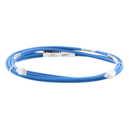 Cable de Parcheo TX6, UTP Cat6, Diámetro Reducido (28AWG), Color Azul, 3.05 Metros (10 Pies)