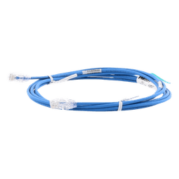 Cable de Parcheo TX6, UTP Cat6, Diámetro Reducido (28AWG), Color Azul, 3.05 Metros (10 Pies)