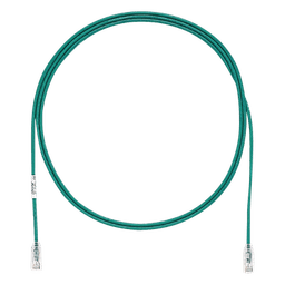 Cable de Parcheo TX6, UTP Cat6, Diámetro Reducido (28AWG), Color Verde, 1.52 Metros (5 Pies)