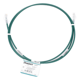 Cable de Parcheo TX6, UTP Cat6, Diámetro Reducido (28AWG), Color Verde, 1.52 Metros (5 Pies)