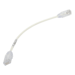 Cable de Parcheo TX6, UTP Cat6, Diámetro Reducido (28AWG), Color Blanco, 20.32 cm (8 Pulgadas)