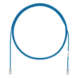 Cable de Parcheo UTP Cat6A, CM/LSZH, Diámetro Reducido (28AWG), Color Azul, 2.13 Metros (7 Pies)