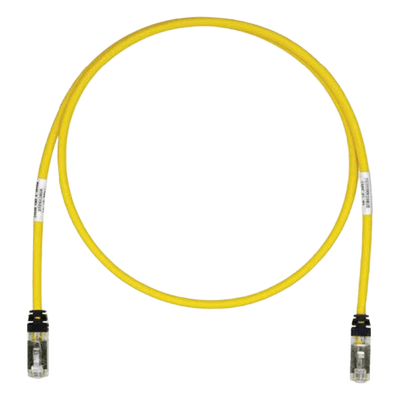 Patch Cord Cat6A, Blindado S/FTP, CM/LS0H, 1.5 Metros (4.92 Pies), Color Amarillo