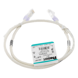 Cable de Parcheo TX6, UTP Cat6, 24 AWG, CM, Color Blanco Mate, 0.91 Metros (3 Pies)