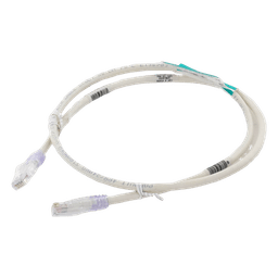 Cable de Parcheo TX6, UTP Cat6, 24 AWG, CM, Color Blanco Mate, 0.91 Metros (3 Pies)