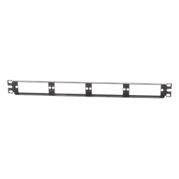 Patch Panel de Fibra Óptica, Para 4 Placas Acopladoras FAP o FMP, Color Negro, 1UR