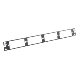 Patch Panel de Fibra Óptica, Para 4 Placas Acopladoras FAP o FMP, Color Negro, 1UR