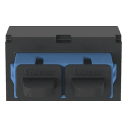 Módulo Acoplador SC Duplex, para Fibra Óptica Monomodo OS1/OS2, Tipo Mini-Com, Color Azul