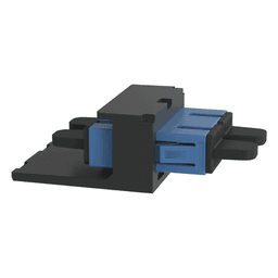Módulo Acoplador SC Duplex, para Fibra Óptica Monomodo OS1/OS2, Tipo Mini-Com, Color Azul