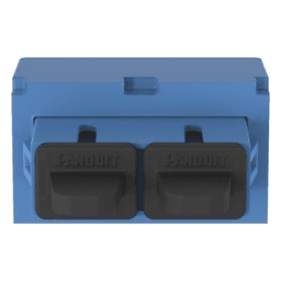 Módulo Acoplador SC Duplex, para Fibra Óptica Monomodo OS1/OS2, Tipo Mini-Com, Color Azul