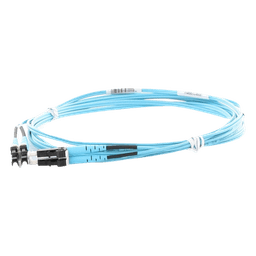 Jumper de Fibra Optica Multimodo 50/125 OM3, LC-LC Duplex, OFNR (Riser), Color Aqua, 3 Metros (9.84 Pies)
