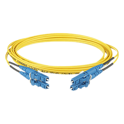 Jumper de Fibra Optica Monomodo 9/125 OS2, LC-LC Duplex, OFNR (Riser), Color Amarillo, 3 Metros (9.84 Pies)