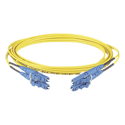 Jumper de Fibra Optica Monomodo 9/125 OS2, LC-LC Duplex, OFNR (Riser), Color Amarillo, 15 Metros (49.21 Pies)