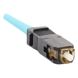 Conector de Fibra Óptica SC Simplex OptiCam, Multimodo 50/125 OM3/OM4, Pre-pulido, Color Aqua
