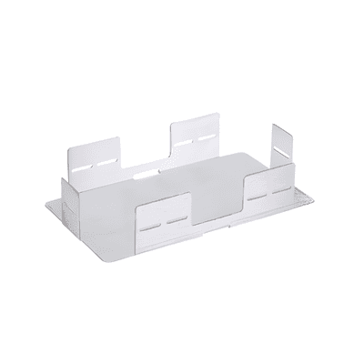 Soporte Para Apilar de 1 a 4 Charolas de Empalme FST6, Compatible con Paneles FWME4 y FWME8, Color Gris