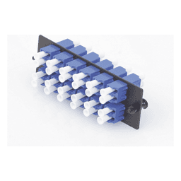 Placa Acopladora de Fibra Optica FAP, Con 12 Conectores LC Duplex (24 Fibras), Para Fibra Monomodo OS1/OS2, Color Azul