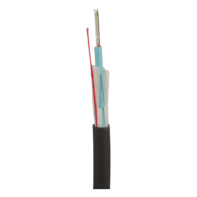 Cable de Fibra Óptica de 12 Hilos, Multimodo OM4 50/125 Optimizada, Interior/Exterior, Loose Tube 250um, No Conductiva (Dieléctrica), OFNR (Riser), Precio Por Metro