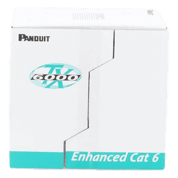Bobina de Cable UTP 305 Metros (1000 Pies) de Cobre, TX6000™ PanNet, Reelex, Blanco, Categoría 6 Mejorado (23 AWG), PVC (CM), de 4 Pares
