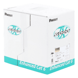 Bobina de Cable UTP 305 Metros (1000 Pies) de Cobre, TX6000™ PanNet, Reelex, Blanco, Categoría 6 Mejorado (23 AWG), PVC (CM), de 4 Pares
