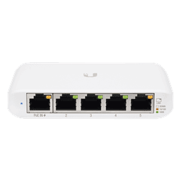 Switch UniFi Administrable Compacto de 5 Puertos 10/100/1000 Mbps, soporta entrada de PoE 802.3af/at