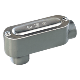 Caja Condulet tipo LB de 1/2" (12.7 mm) Incluye tapa y tornillos.