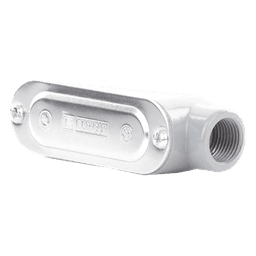 Caja Condulet tipo LB de 1/2" (12.7 mm) Incluye tapa y tornillos.