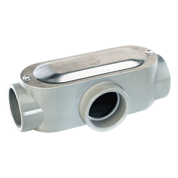 Caja Condulet tipo T de 3/4" (19.05 mm)/ Incluye tapa y tornillos.
