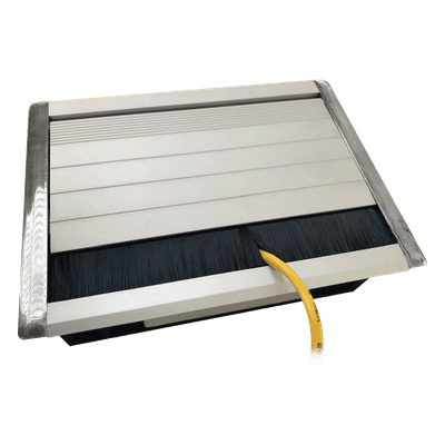 Caja Universal Vacía de 2 Módulos para Instalación en Escritorio (Voz, Datos, Video, Contactos Eléctricos), (No Incluye Accesorios)