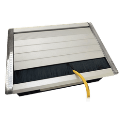 Caja Universal Vacía de 2 Módulos para Instalación en Escritorio (Voz, Datos, Video, Contactos Eléctricos), (No Incluye Accesorios)