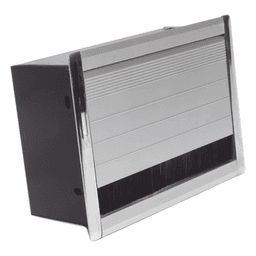 Caja Universal Vacía de 2 Módulos para Instalación en Escritorio (Voz, Datos, Video, Contactos Eléctricos), (No Incluye Accesorios)