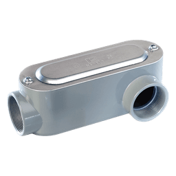 Caja Condulet tipo LL de 1" (25.4 mm) Incluye tapa y tornillos.