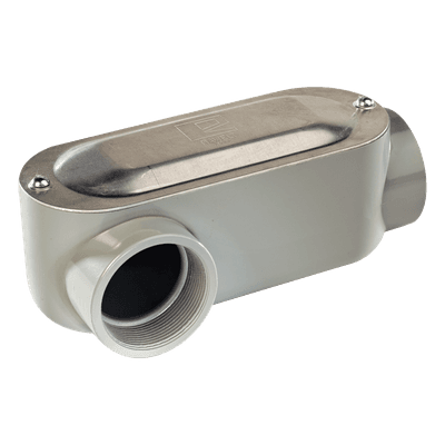 Caja Oval Roscada tipo LR de 3/4" (19.05 mm) / Incluye tapa y tornillos.
