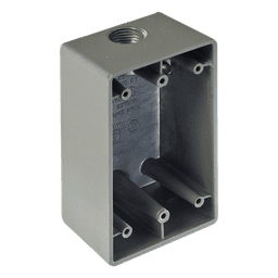 Caja Condulet FS de 1" (25.4 mm) con una boca a prueba de intemperie.