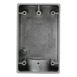 Caja Condulet FS de 1" (25.4 mm) con una boca a prueba de intemperie.