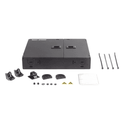 Caja de Conexión de Fibra Óptica, Para Montaje en Pared, Acepta 2 Placas FAP o FMP, Hasta 48 Fibras, Color Negro