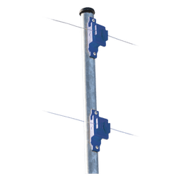 Aislador de Paso Azul Reforzado para Cercos Eléctricos / Aislamiento hasta 18 kV / Resistente a Clima Extremo / Polipropileno y Policarbonato