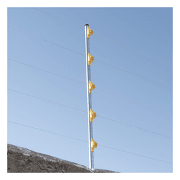 Aislador de Paso Amarillo Reforzado para Cercos Eléctricos / Aislamiento hasta 18 kV / Resistente a Clima Extremo / Polipropileno y Policarbonato