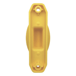 Aislador de Paso Amarillo Reforzado para Cercos Eléctricos / Aislamiento hasta 18 kV / Resistente a Clima Extremo / Polipropileno y Policarbonato