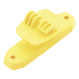 Aislador de Paso Amarillo Reforzado para Cercos Eléctricos / Aislamiento hasta 18 kV / Resistente a Clima Extremo / Polipropileno y Policarbonato
