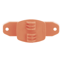 Aislador de Paso Naranja Reforzado para Cercos Eléctricos / Aislamiento hasta 18 kV / Resistente a Clima Extremo / Polipropileno y Policarbonato
