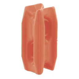Aislador de Esquina Naranja para Cercos Eléctricos / 18 kV / Resinas Vírgenes / Resistencia 7.5-10.2 kg / Anti UV / 66 mm x 31.6 mm